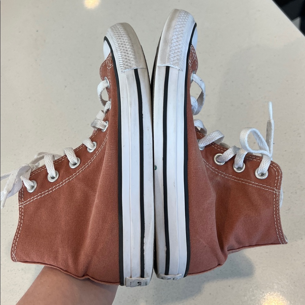 Converse High-Top Sneakers - Rust - W6 - Picture 7 of 8